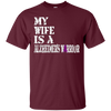 Image of Alzheimer's Awareness T-Shirt For Wife Purple Ribbon Tee