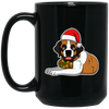Image of Christmas St. Bernard Dog T-Shirt, Puppy Xmas Gift