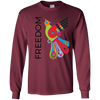 Image of "Freedom" Bright Colorful Bird Diversity Unity T-Shirt