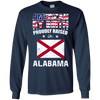 Image of American By Birth Proudly Raised In Alabama Flag Shirt