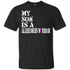 Image of Alzheimer's Awareness Shirt For Son Purple Ribbon Tee