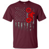 Image of American Flag Motocross Bike Dirtbiking Off Road Tshirt