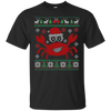 Image of Santa Claws Festive Crab Ugly Christmas Sweater T-Shirt