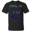 Image of T-shirt violet sirène fille 10e anniversaire