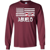 Image of ABUELO Fishing Shirt with Patriotic Flag - Fishing Dad Gifts