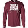Image of Adult World's Okayest Brother Funny Siblings tee for Brother
