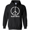Image of AM Peace Sign Shirts: Peace Begins With Us Symbol T-Shirt