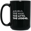 Image of ABUELO THE MAN MYTH LEGEND Father's Day T-Shirt Spanish Gift