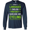 Image of Sarcastic Bicycle Cycling Novelty T-shirt Passionate Cyclist