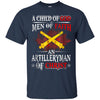 Image of Artilleryman Of Christ A Child Of God Men Of Faith T-shirt