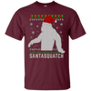 Image of Santasquatch Christmas Ugly Sweater T-Shirt Funny Gift