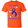 Image of Apraxia Awareness Ribbon With Hearts T Shirt