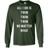 Image of All I Do Is Twin - Funny Tee for Mommy & Dad of Twins