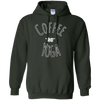 Image of "Coffee and Yoga" Black And White Tee