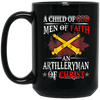 Image of Artilleryman Of Christ A Child Of God Men Of Faith T-shirt