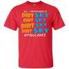 Image of All I Remember Is Dirt Sky Ambulance Funny Motocross T-Shirt