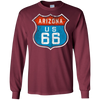 Image of Route de l'Arizona 66. Retro, Vintage, Distressed Grunge Tee