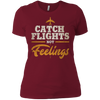 Image of "Catch Flights Not Feelings" Funny Airline Traveler T-shirt