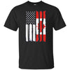 Image of American Canadian Patriotic Flag T-shirt