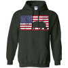 Image of American Flag Rhino Love Conservation Rhinoceros T-Shirt Fun