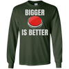 Image of Bigger Is Better Trump Button Funny Quote T Shirt