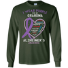 Image of Alzheimer Support Shirt Awareness Month Purple Grandma