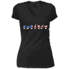 Image of American Flag Patriotic Sign Language ASL Long Sleeve Shirt