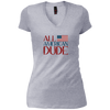 Image of All American Dude 4th of July Patriotic America USA Shirt LS