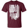 Image of American Flag T-Shirt For Helicopter Pilot Or Fan Patriotic