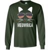 Image of "Meowrica" Patriotic Cat T-Shirt