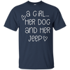 Image of A Girl...Her Dog And Her Jeep T shirt