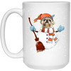 Image of Christmas Snowman Shih Tzu Funny T-shirt