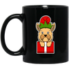 Image of Christmas Yorkshire Terrier Dog T-Shirt, Puppy Xmas Gift
