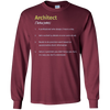 Image of Architect Definition Architecture Distressed Long T-Shirt