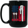 Image of American Flag Plumber Wrench T-Shirt