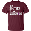Image of Alzheimer's Awareness T-Shirt For Brothers Purple Ribbon Tee