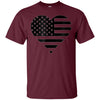 Image of America Flag Heart shirt - Patriotic 4th of July Tshirt