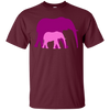 Image of "Mother Daughter Bond" Elephant Herd Parent Child T-Shirt