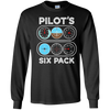 Image of Pilot's Six Pack T-Shirt | Flight Instruments Aviation Shirt