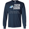 Image of "Cousin Shark" Baby Mommy Daddy Matching Family Shark Shirt
