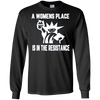 Image of A womens place is in the resistance long sleeve