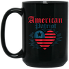 Image of American Patriot Freedom Liberty Heart T Shirt Memorial Gift