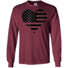 Image of America Flag Heart shirt - Patriotic 4th of July Tshirt