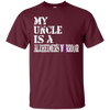 Image of Alzheimer's Awareness Shirt For Uncle Purple Ribbon Tee