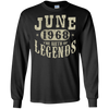 Image of 50 Years Old 50th Birthday June 1968 Birth of Legend T-Shirt