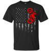 Image of American Flag Motocross Bike Dirtbiking Off Road Tshirt