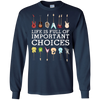 Image of "Important Choices" Electric Guitar Nerd Musician T-shirt