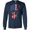 Image of American Flag Skull Patriotic 4th of July T-Shirt