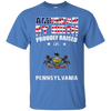 Image of American By Birth Proudly Raised In Pennsylvania Flag Shirt