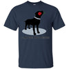 Image of 'I Lab You Very Much' Valentine's Day Black Labrador Shirt